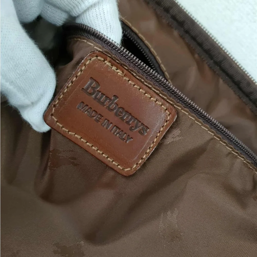 Burberry Tan and Brown Plaid Briefcase